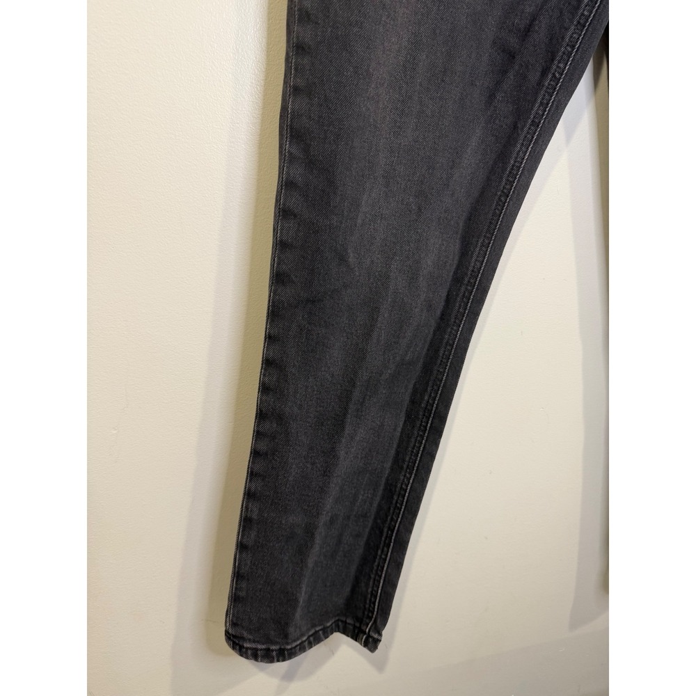 Lauren Ralph Lauren Black Womens Jeans 12 Straight‎ Grunge Denim High Rise Edgy - Picture 3 of 14